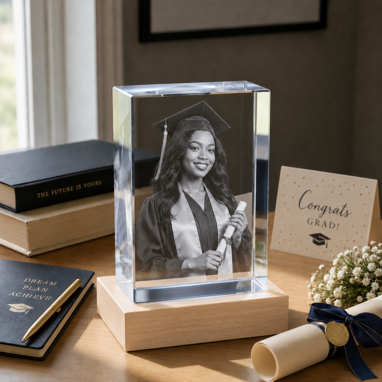 Graduation Gifts personalized 3D crystal gift collection