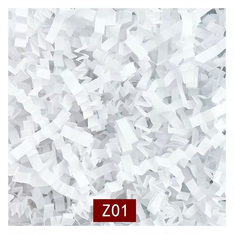 White crinkle paper filler, color code Z01