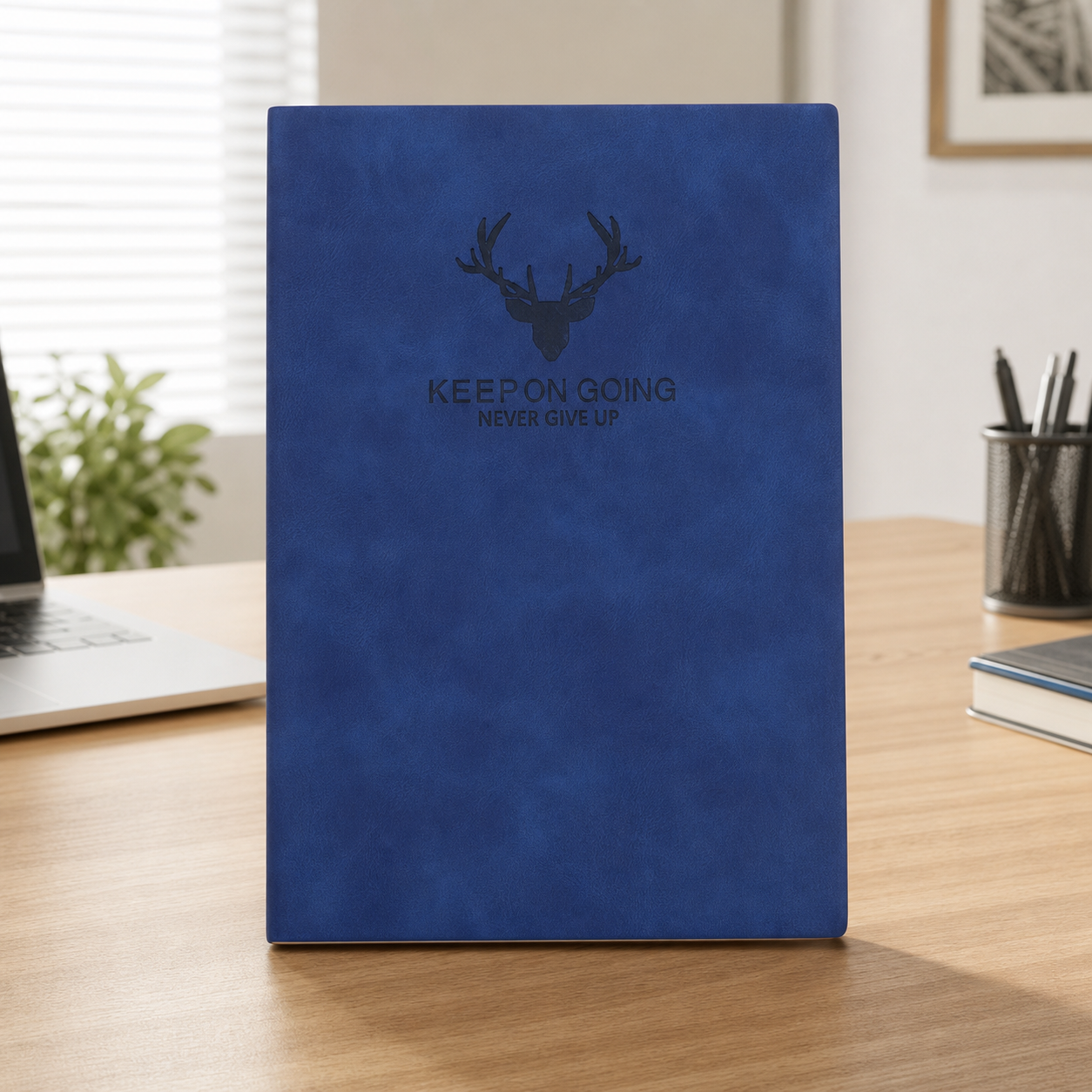 Blue notebook office desk gift set premium stationery