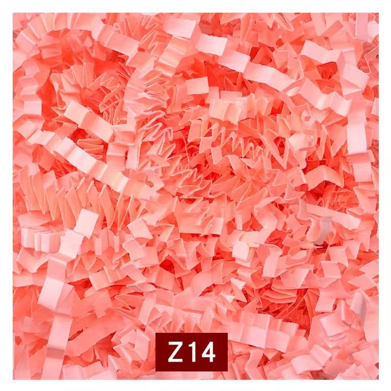 Coral crinkle paper filler, color code Z14