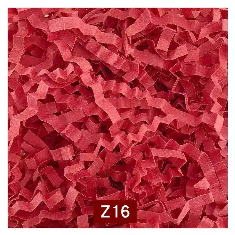 Red crinkle paper filler, color code Z16