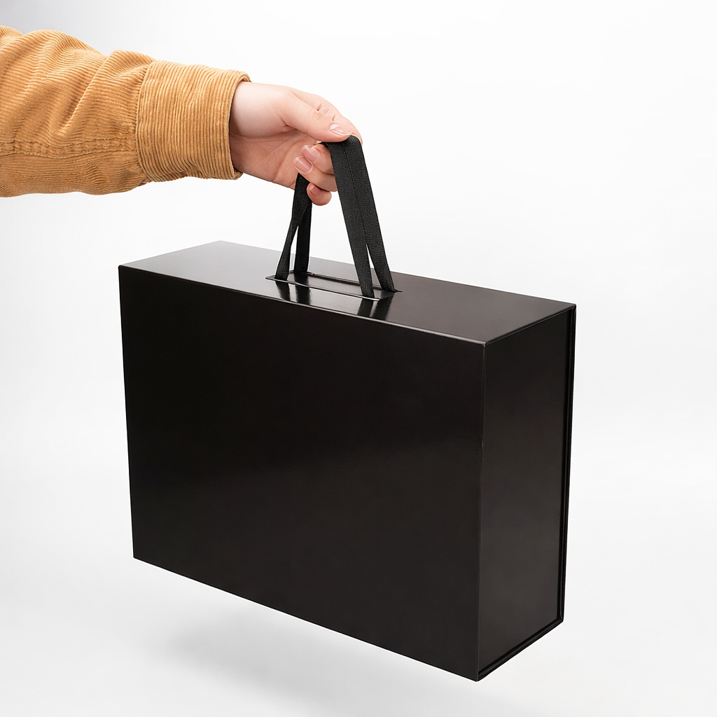 Flat pack shipping box for e-commerce packaging