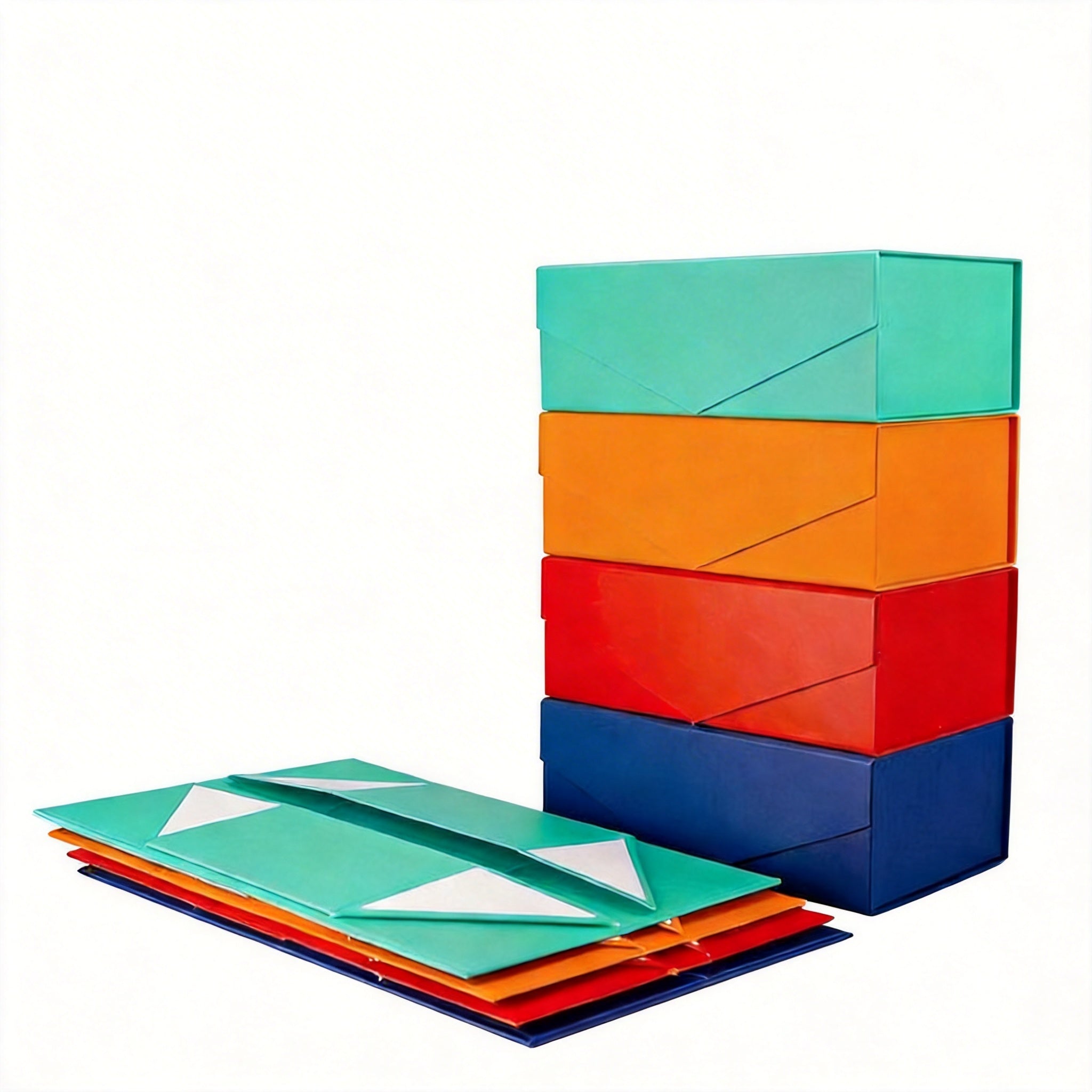 Magnetic folding gift box color and size options