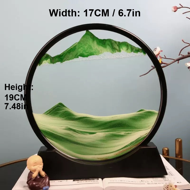 Holiday gift set with sand art frame ready to gift