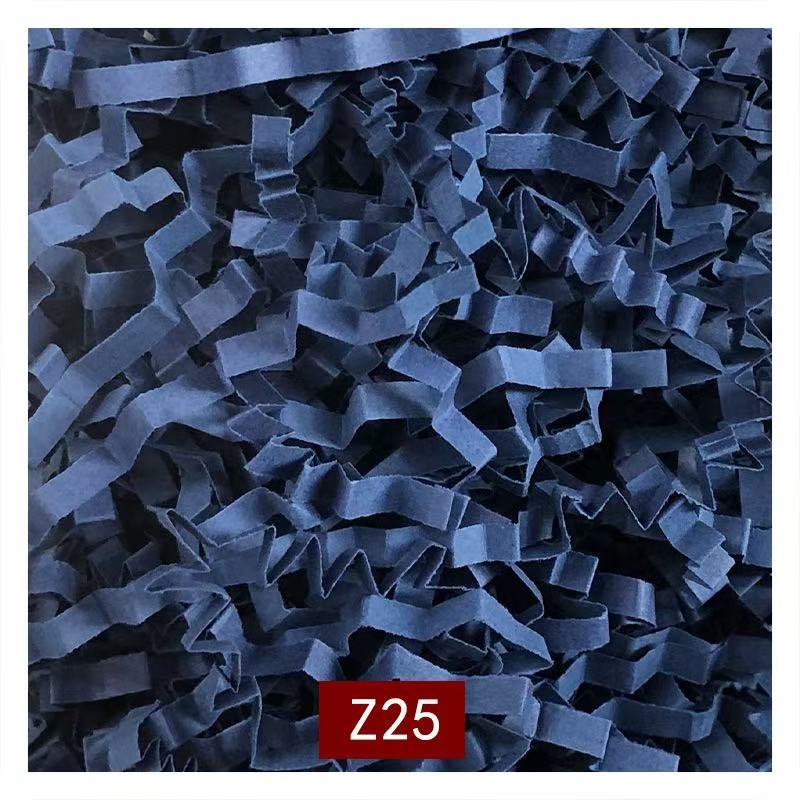 Navy crinkle paper filler, color code Z25