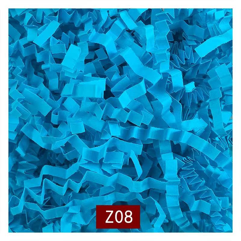 Blue crinkle paper filler, color code Z08