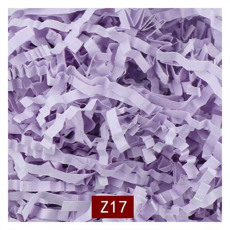 Light purple crinkle paper filler, color code Z17