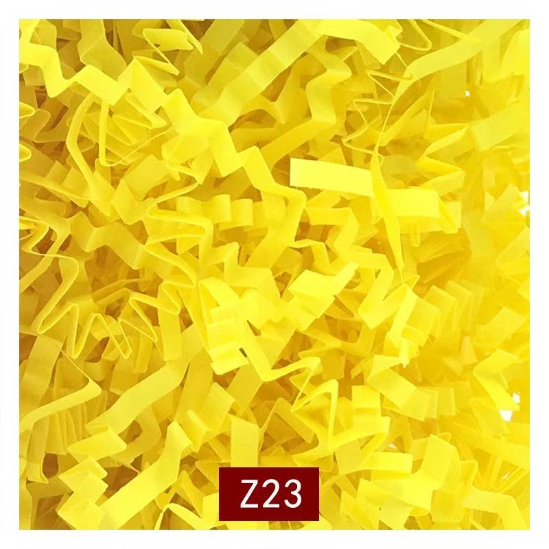 Yellow crinkle paper filler, color code Z23