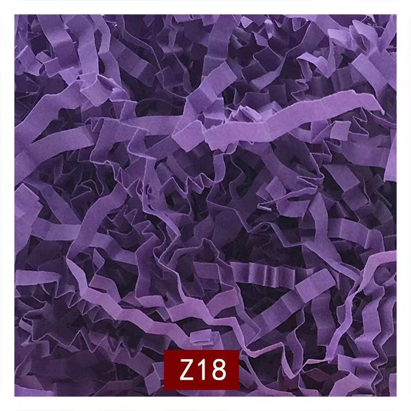Purple crinkle paper filler, color code Z18