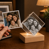 Personalized Family 3D Crystal Gift - Diamond