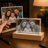 Personalized Family 3D Crystal Gift - Rectangle