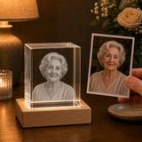 Personalized In Loving Memory 3D Crystal Gift - Cube