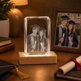 Personalized Graduation 3D Crystal Gift - 24-Facet
