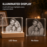 Personalized Family 3D Crystal Gift - 24-Facet