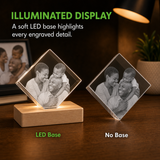 Personalized Family 3D Crystal Gift - Diamond