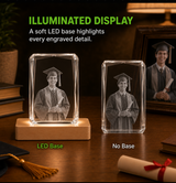 Personalized Graduation 3D Crystal Gift - 24-Facet