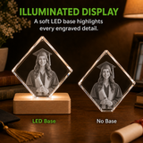 Personalized Graduation 3D Crystal Gift - Diamond