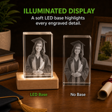 Personalized Graduation 3D Crystal Gift - Rectangle