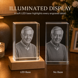 Personalized In Loving Memory 3D Crystal Gift - Rectangle