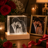 Personalized Anniversary 3D Crystal Gift - Cube