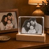 Personalized Family 3D Crystal Gift - 24-Facet