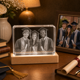 Personalized Graduation 3D Crystal Gift - 24-Facet