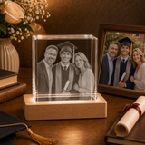 Personalized Graduation 3D Crystal Gift - Cube
