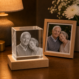Personalized In Loving Memory 3D Crystal Gift - Cube
