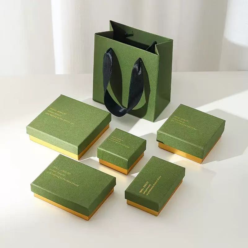 Closed lid and base rigid gift box showing the two-piece structure