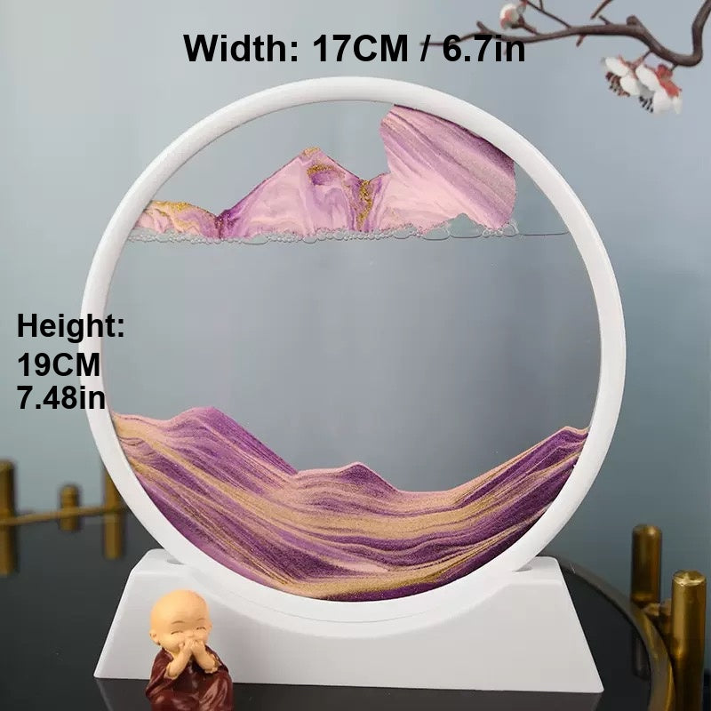 Corporate gift set with sand art decor and branded packaging
