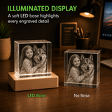 Personalized 4K Ultra HD 3D Crystal Photo Gift - Cube
