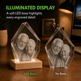 Personalized 4K Ultra HD 3D Crystal Photo Gift - Peak