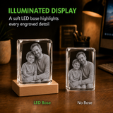 Personalized 4K Ultra HD 3D Crystal Photo Gift - 24-Facet