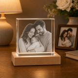 Personalized Family 3D Crystal Gift - Cube