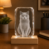 Personalized Pet Memorial 3D Crystal Gift - 24-Facet
