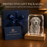 Personalized Pet Memorial 3D Crystal Gift - 24-Facet
