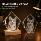 Personalized Pet Memorial 3D Crystal Gift - Peak