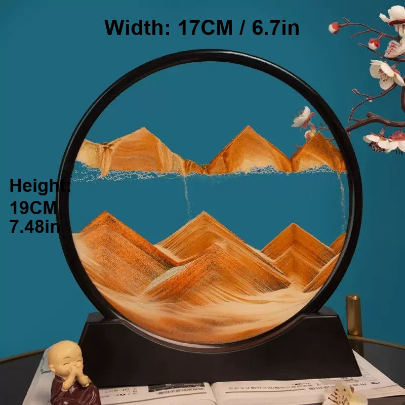 Premium desk gift set with sand art and executive items