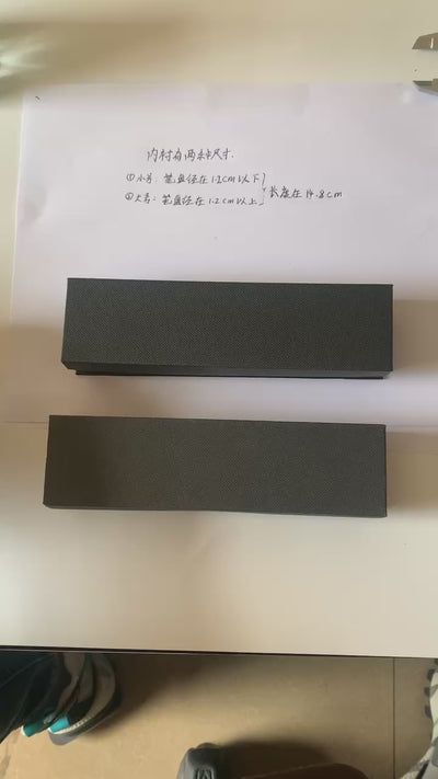 Black magnetic flip pen gift box opening with fountain pens inside