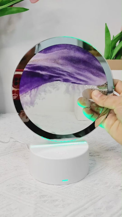 Liquid sand painting relaxing display, perfect stress relief gift