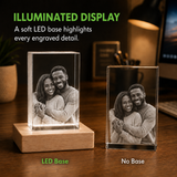 Personalized 4K Ultra HD 3D Crystal Photo Gift - Rectangle