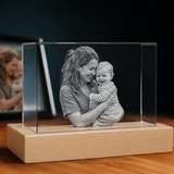 Personalized 4K Ultra HD 3D Crystal Photo Gift - Rectangle