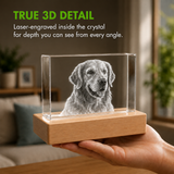 Personalized Pet Memorial 3D Crystal Gift - Rectangle