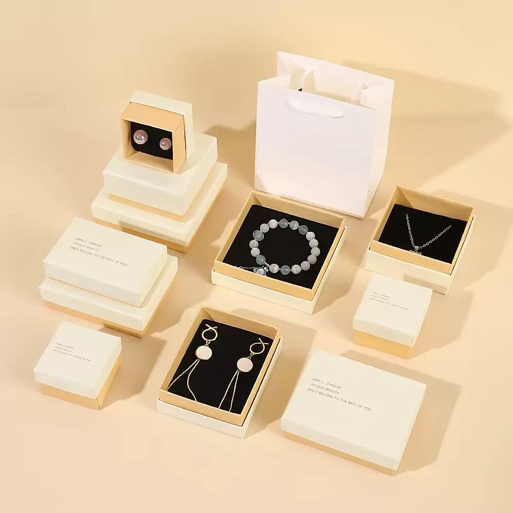 Rigid gift box shown with its separate lid and base